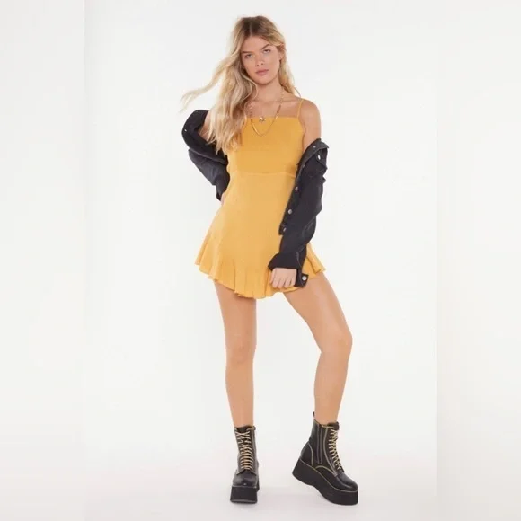 Nasty Gal Up To Bow Good Ruffle Tie Dress - Picture 3 of 4